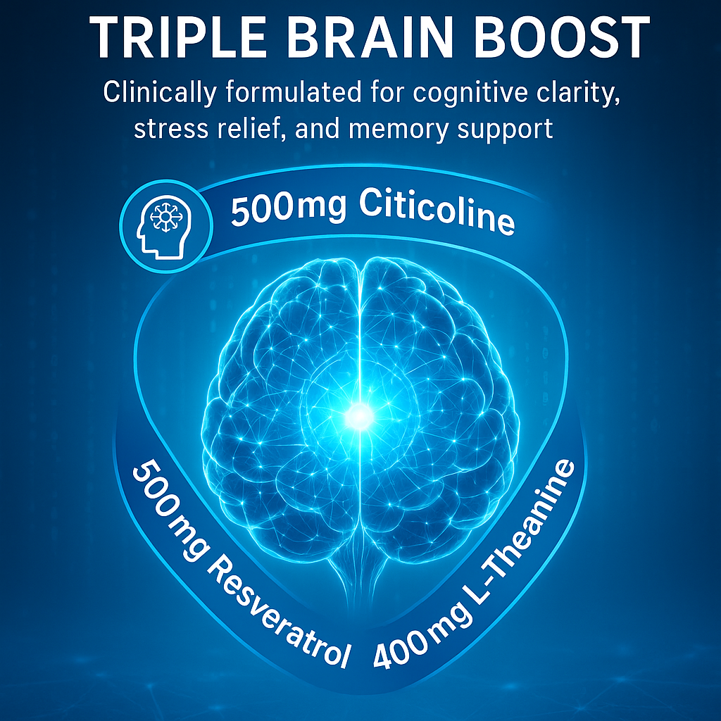 NeuroRevitalize – 3-in-1 Daily Support for Focus, Calm & Clarity